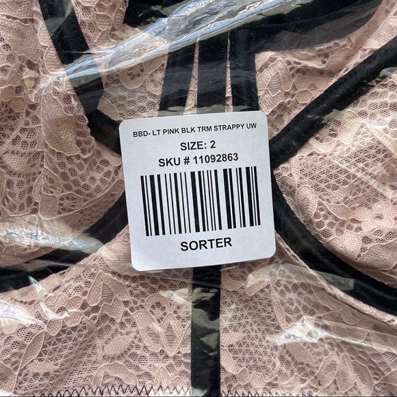 *Sold Torrid Pink Lace Underwire Lingerie Babydoll - Picture 6 of 7